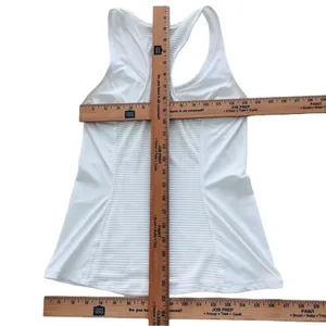 Lululemon Goal Crusher Tank White Light Luxtreme Size 4 Tank Top thumbnail 11
