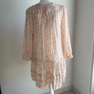 Maeve by Anthropologie Geometric Shape Colorful Rayon Blouse Size Medium Boho thumbnail 5