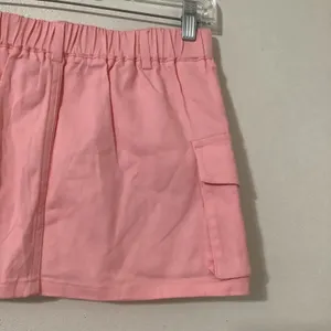 Pastel Pink Girly Feminine Preppy‎ Coquette Casual Cargo Micro Mini Skirt Small thumbnail 6