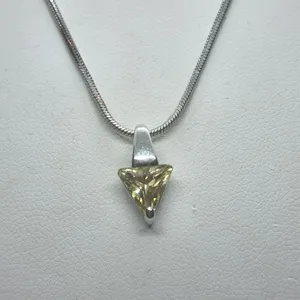 Lia Sophia Silver & Yellow Necklace thumbnail 2