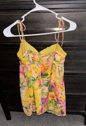 floral dress Yellow Size XS thumbnail 1