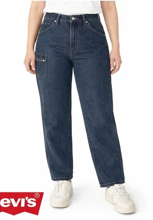 Levis Jeans Womens Size 16M Utility Cargo Jeans Dark Wash Carpenter Vintage Y2K thumbnail 1