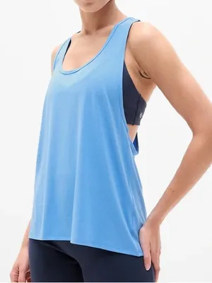 Athleta With Ease Sport Racerback Tank Top Cornflower Blue Medium thumbnail 1