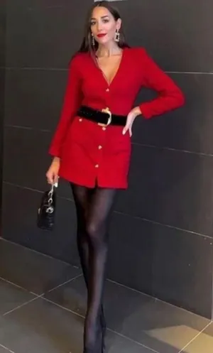 Zara textured weave dress thumbnail 7