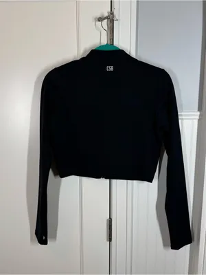 CSB Serenity Zip up jacket black size xxl workout gym athleisure‎ athletic thumbnail 3
