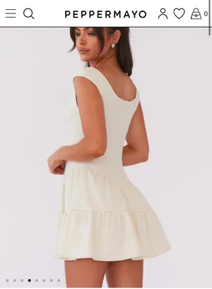 Denim Bustier Dress thumbnail 2