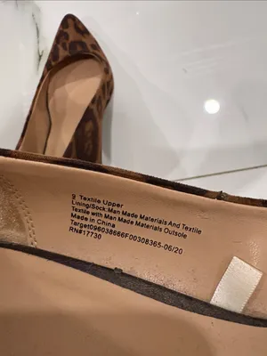 Target Leopard Print Pointed Toe Pumps - Brown & Black size 9 thumbnail 7