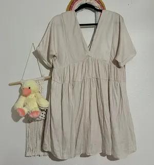 Beige Babydoll Dress thumbnail 1
