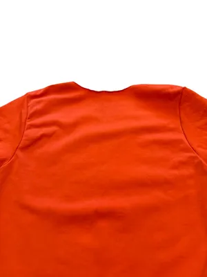 Skims Seamless Sculpt Thong Short Sleeve Bodysuit Bright Orange Size Small Med thumbnail 7