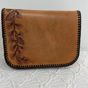 Source Unknown Tooled Leather Embroider bag thumbnail 3