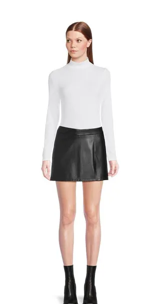 No Boundaries Leather Skort thumbnail 1