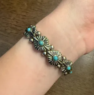 Faux turquoise bracelet Blue thumbnail 1