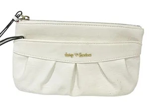Juicy Couture White Faux Leather‎ Wristlet Clutch Bag thumbnail 1