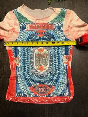 Y2K Mesh Money Print Long Sleeve Top Pink Tie Dye Baby Tee thumbnail 3