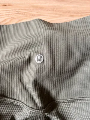 Lululemon Align High-Rise 25" ribbed olive green thumbnail 7