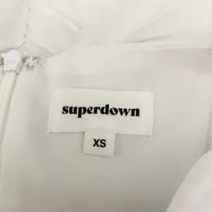 Superdown Darby Cotton Underwire Cup Ruched Mini Dress White XS thumbnail 2