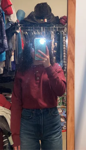 American Eagle Maroon Sweatshirt thumbnail 2