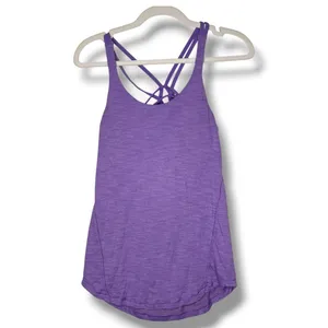 Lululemon Purple Racerback Athletic Tank Top Shirt Size 4 thumbnail 2