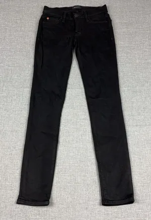 Hudson Jeans Womens 23 Black Low Rise Skinny Stretch Denim 5-Pocket Made USA thumbnail 1