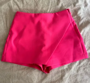 Zara Hot Pink Mini Skort Size Small thumbnail 1