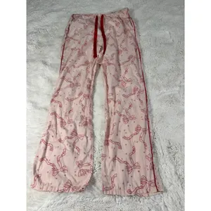 Victoria’s Secret Bow Pajama Pants Womens M Pink Y2K Coquette thumbnail 2