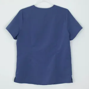 Figs Womens Catarina One‎ Pocket Scrub Top Size M Blue Short Sleeve Nursing Work thumbnail 7