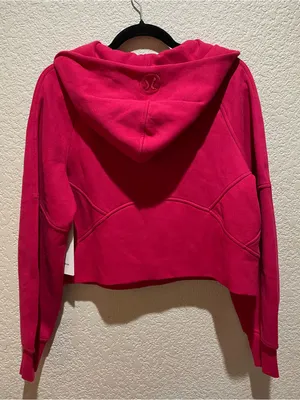 Lululemon NWT Scuba Oversized Half Zip Hoodie Fleece Pink Dragon Size XS/S thumbnail 7