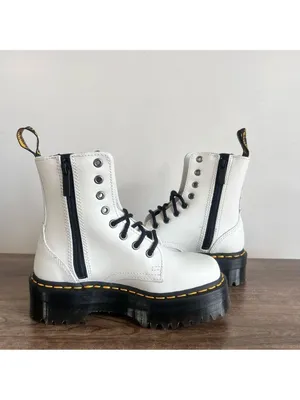 DR. MARTENS NEW Unisex Jadon Smooth Leather Boot Size 4 or 5 #B1298A thumbnail 6