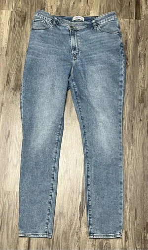 Abercrombie & Fitch Asymmetric Crossover High Rise Super Skinny Jeans 32 14R thumbnail 1