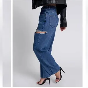 Revolve One Teaspoon Blue Mid Waist Wide Leg Jackson Jeans(Size 28) thumbnail 3