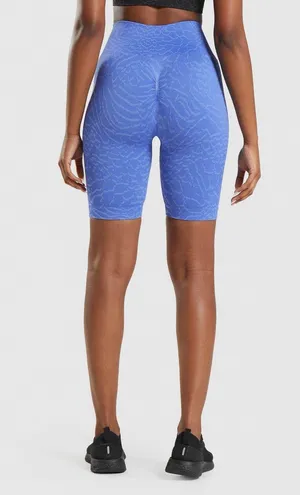 Gymshark Blue Cycling Shorts thumbnail 2