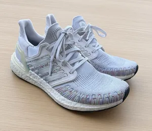 Adidas Ultraboost 20 White Multicolor Running Shoes Women’s 7.5 thumbnail 1