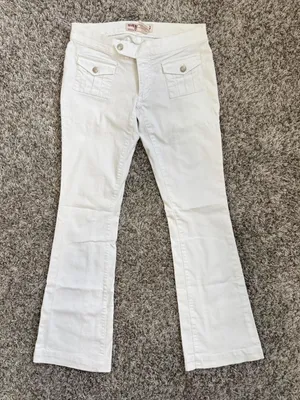 Vintage Guess White Y2K Lowrise Jeans 24 thumbnail 1