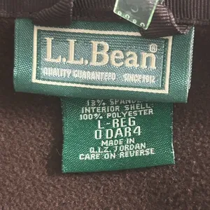 LL‎ Bean Fleece Jacket Large Brown thumbnail 9