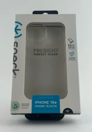 Speck Presidio Perfect-Clear iPhone 16e/15/14/13 Case NWT MSRP: $45.00 thumbnail 1