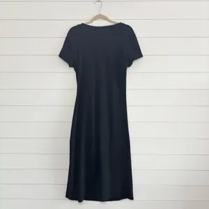 Cupshe Black Ruched Side Midi Tee Dress Size XL‎ thumbnail 3