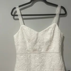 Lulus Today’s Your Day Lace MIDI Dress Sz L New with Tags Shower Bride Summer thumbnail 4