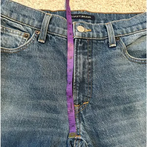 Lucky Brand Womens Mid Rise Authentic Straight Leg Blue Jeans Size‎ 2 26x24 thumbnail 5