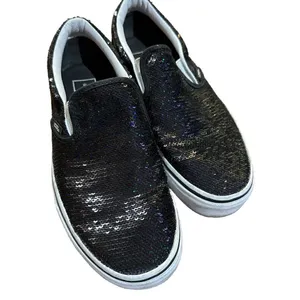 VANS OTW Black Sequin Slip On Skating Casual Shoes Sneakers Women's 5.5‎ thumbnail 7