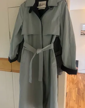 London Fog Classic Black Trench Coat thumbnail 1