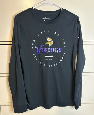 Nike Black Dri-FIT Minnesota Viking Graphic Tee thumbnail 1