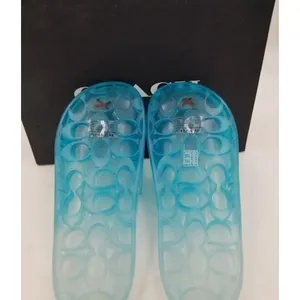 Coach Women's C3068 Ulyssa Sea Mist Rubber Slide, Size 8B NIB thumbnail 4