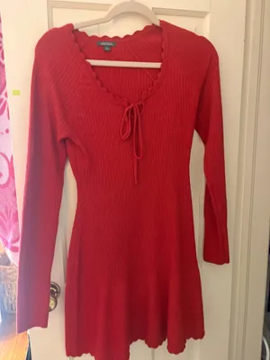 Wild Fable women’s red dress sweater thumbnail 1