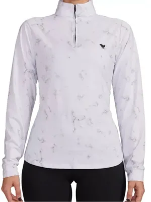 Bad Birdie Marble Quarter Zip Pullover Jacket women’s L Golf Tennis Sporty thumbnail 1