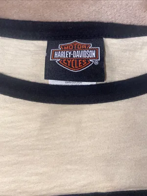 Harley-Davidson black and Cream Raglan Graphic Tee thumbnail 2