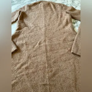 EUC Madewell Sz XS Sweater Mini Dress in Heather Camel $138 pilling fabric shave thumbnail 9