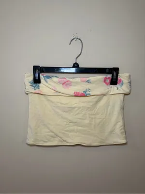 Hollister Fruit-Print Tube Top with Pink and Blue Accents thumbnail 2