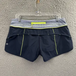 Lululemon Speed Shorts‎ Low Rise 2.5" Inkwell Navy Blue Athletic Running Women 8 thumbnail 2