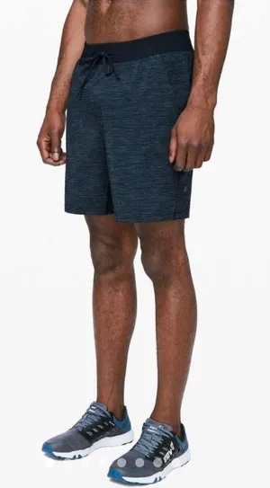 Lululemon T.H.E. Short Lined 9” Heather Blue Navy Size Large thumbnail 1