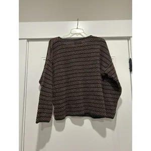 Vintage Express Tricot Sweater Womens large Striped Knit Pullover Made USA 90s thumbnail 2